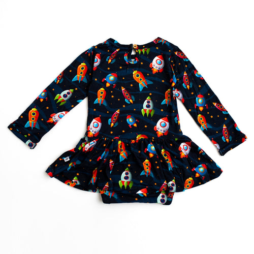 Space Jammies Ruffle Dress - FINAL SALE - Image 5 - Bums & Roses