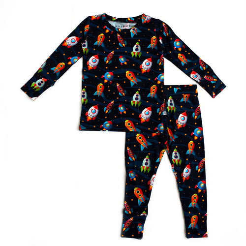 Space Jammies Two-Piece Pajama Set - FINAL SALE - Image 2 - Bums & Roses
