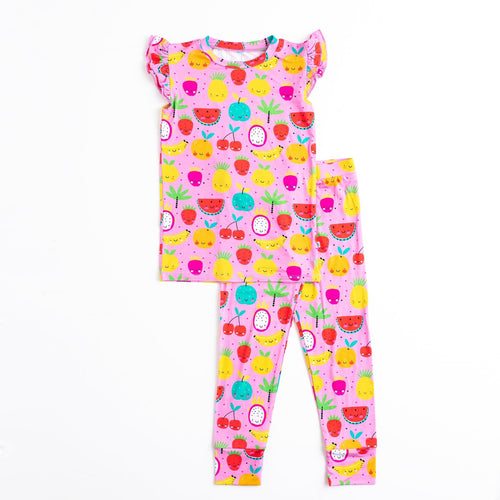 Main Squeeze - Pink - Two-Piece Pajama Set - Image 2 - Bums & Roses