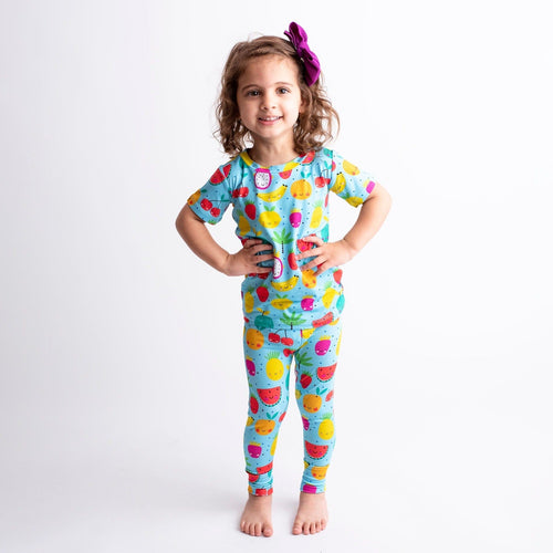 Main Squeeze - Blue - Two-Piece Pajama Set - FINAL SALE - Image 1 - Bums & Roses