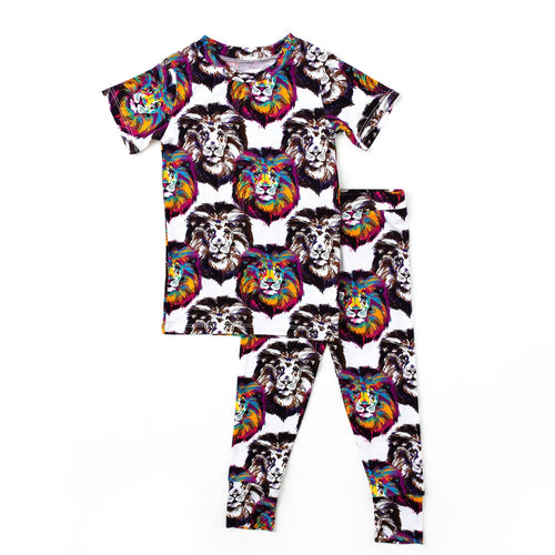 I Ain't Lion Two-Piece Pajama Set - Short Sleeve - Image 1 - Bums & Roses