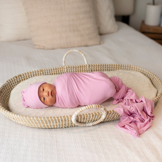 Wisteria Swaddle Beanie Set