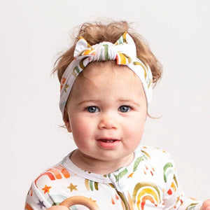 Bums & Roses - Baby & Kids Bamboo Pajamas - Lucky Charm Headwrap - Image 1