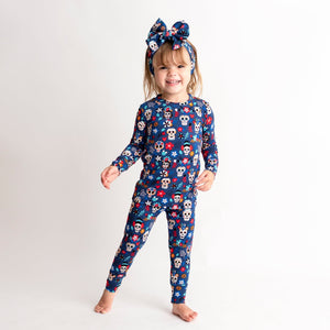 Bums & Roses - Baby & Kids Bamboo Pajamas - Skelebrate Two-Piece Pajama Set - Image 1