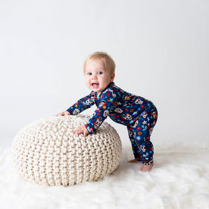 Bums & Roses - Baby & Kids Bamboo Pajamas - Skelebrate Romper - Image 1