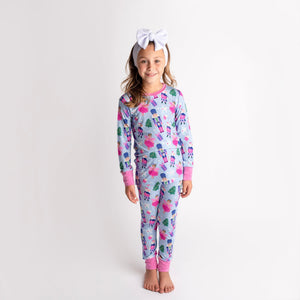 Baby Kids Bamboo Pajamas — Nutty or Nice Two-Piece Pajama Set — Image 1