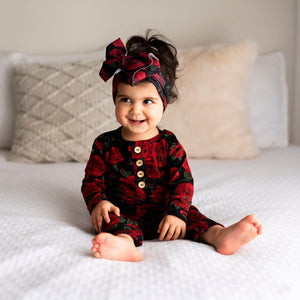 Bums & Roses Ruffle Romper - Long Sleeves - Image 1 - Bums & Roses