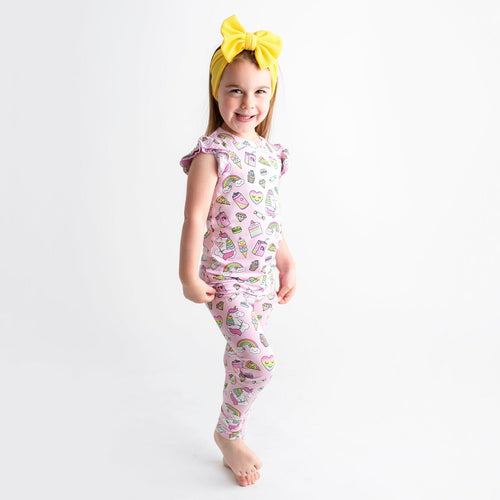 Sweet Tooth Two-Piece Pajama Set - Cap Sleeve - Image 5 - Bums & Roses