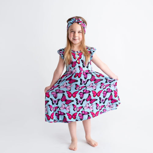 Fly Girl Girls Dress - FINAL SALE - Image 5 - Bums & Roses