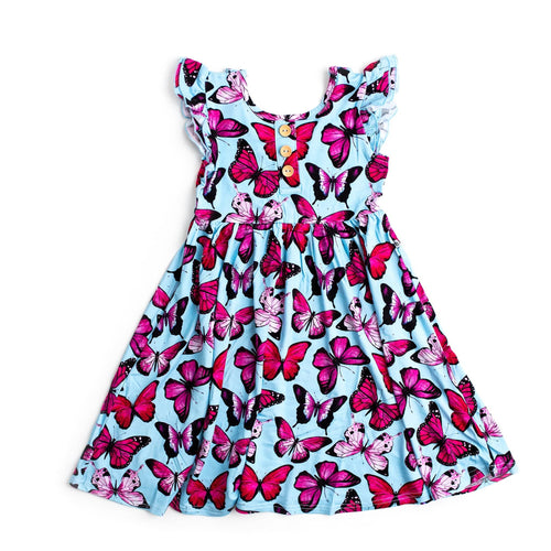 Fly Girl Girls Dress - FINAL SALE - Image 2 - Bums & Roses