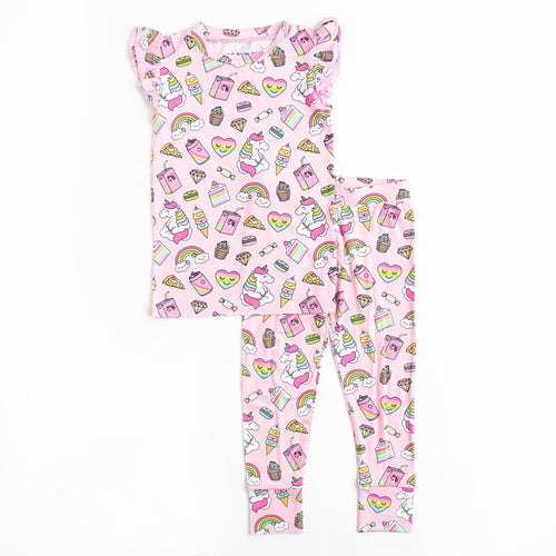 Sweet Tooth Two-Piece Pajama Set - Cap Sleeve - Image 2 - Bums & Roses