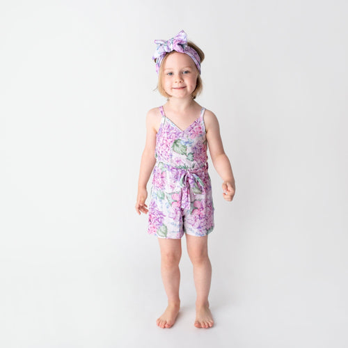 You Had Me At Hydrangea Toddler Romper - Image 1 - Bums & Roses