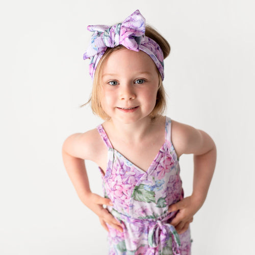 You Had Me At Hydrangea Toddler Romper - Image 5 - Bums & Roses