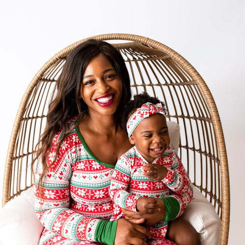 Baby Kids Bamboo Pajamas — Up To Snow Good Mama Shirt — Image 6