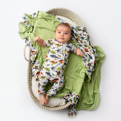 Bums & Roses - Baby & Kids Bamboo Pajamas - Dinomite Bum Bum Blanket - Image 1