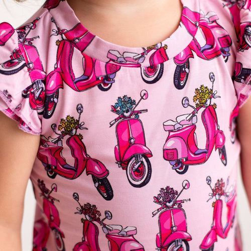 Wheelie Sweet Two-Piece Pajama Shorts Set - Image 1 - Bums & Roses