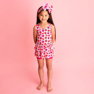 Berry In Love Girls Top & Shorts Set