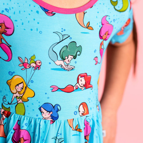 Mermaids Have More Fin Girls Dress - FINAL SALE - Image 2 - Bums & Roses