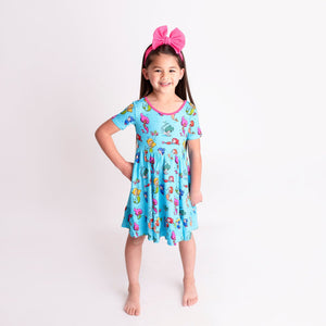 Mermaids Have More Fin Girls Dress - FINAL SALE - Image 1 - Bums & Roses