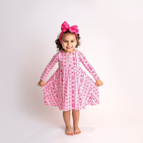 Heart to Heart Girls Dress Set - Image 7 - Bums & Roses