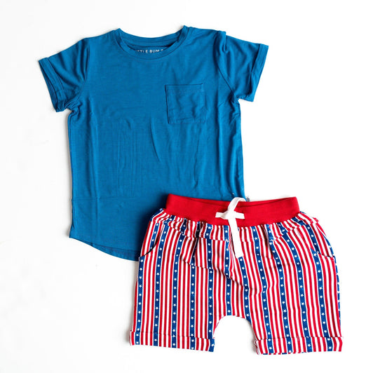 Star Spangled Banner Toddler T-shirt & Shorts Set
