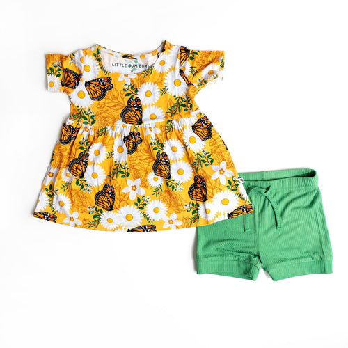 Make Your Monarch Girls Top & Shorts Set - Image 2 - Bums & Roses