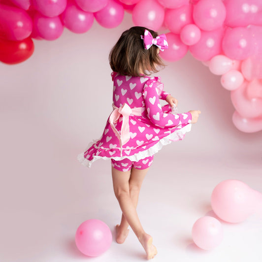Playing Heart to Get Girls Party Dress