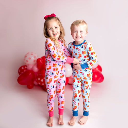 Love at First Bite - Pink - Two-Piece Pajama Set - Image 6 - Bums & Roses