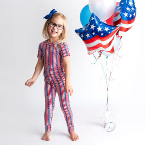 Star Spangled Banner Two-Piece Pajama Set - Image 1 - Bums & Roses