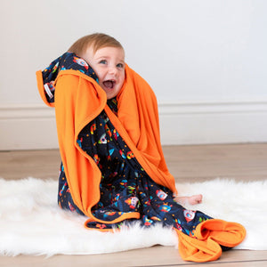 Bums & Roses - Baby & Kids Bamboo Pajamas - Space Jammies Bum Bum Blanket - Image 1