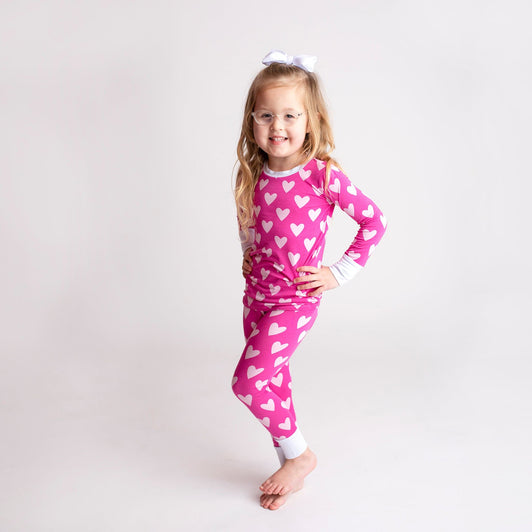 Playing Heart to Get Two-Piece Pajama Set