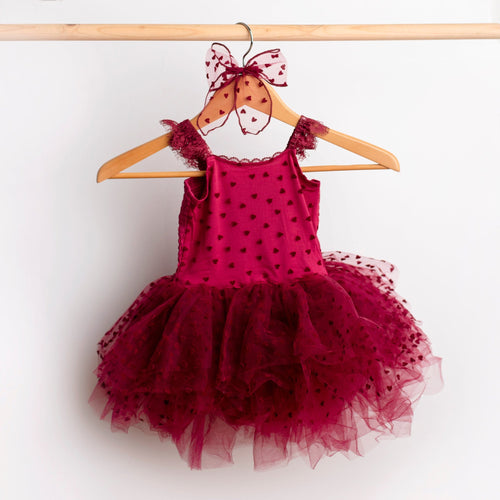 Crimson Heart Tulle Tutu Dress - Image 4 - Bums & Roses