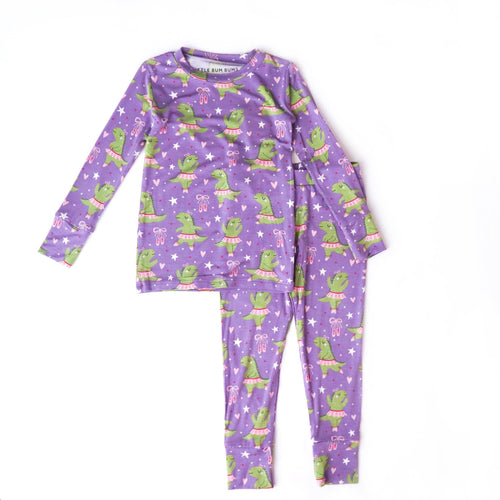 Set the Barre High Two-Piece Pajama Set - FINAL SALE - Image 2 - Bums & Roses