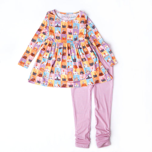 Birthday Purrty Toddler Top & Tights - FINAL SALE - Image 2 - Bums & Roses