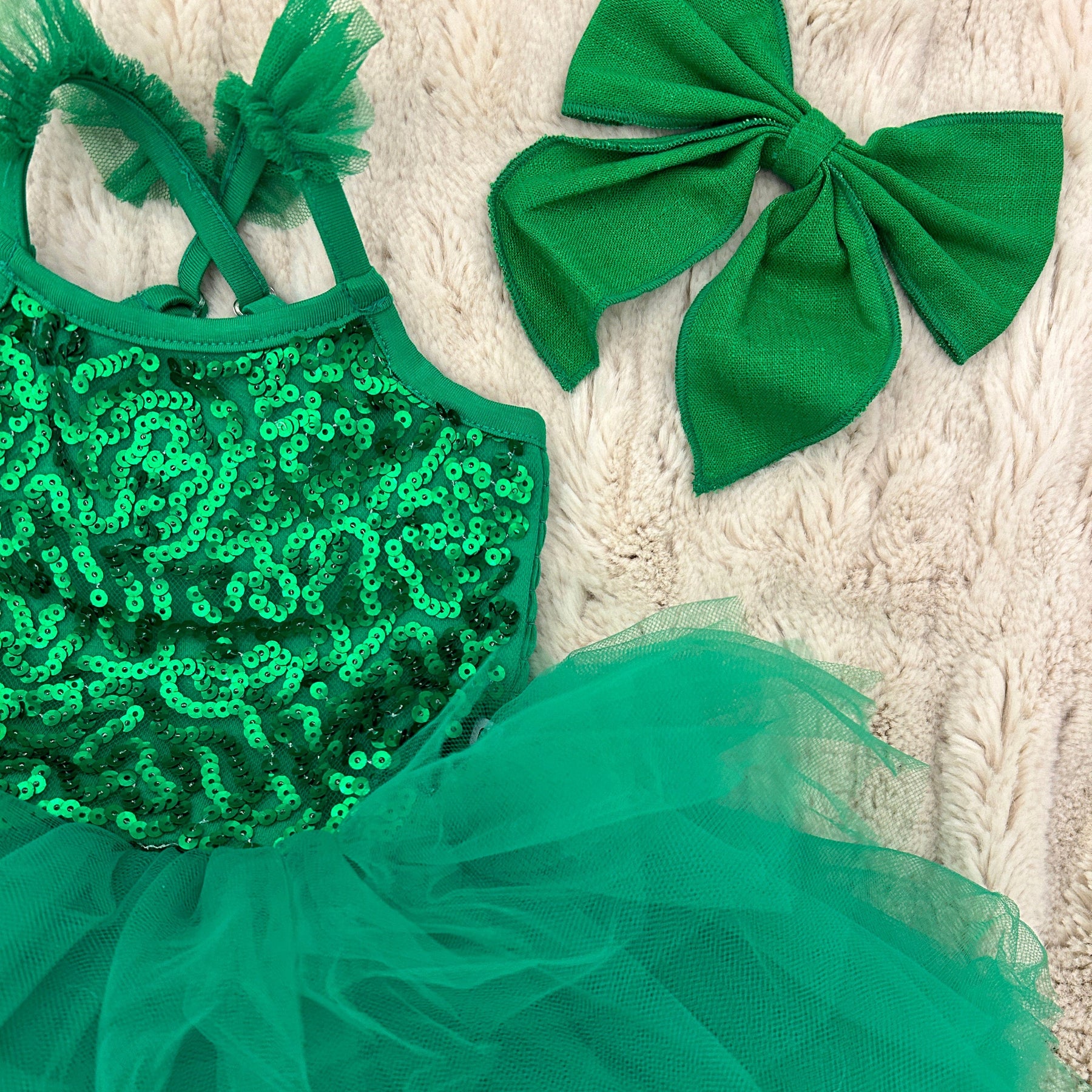 Bums & Roses Green Sequin Tulle Tutu Dress, Hypoallergenic & Antibacterial Bamboo Fabric Bums & Roses Green Sequin Tulle Tutu Dress, Hypoallergenic & Antibacterial Bamboo Fabric