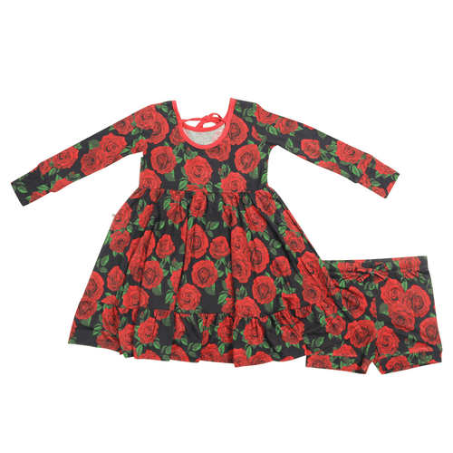 Bums & Roses Girls Dress Set - Long Sleeves - Image 4 - Bums & Roses