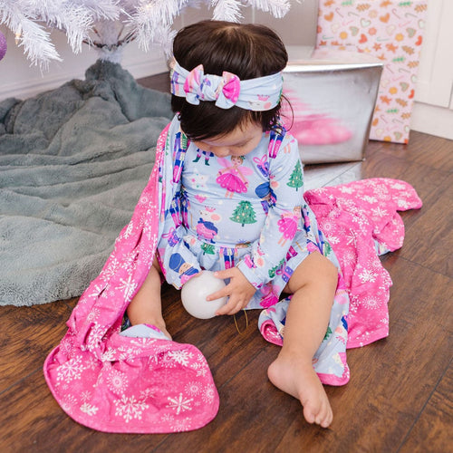 Baby Kids Bamboo Pajamas — Nutty or Nice Ruffle Dress — Image 5
