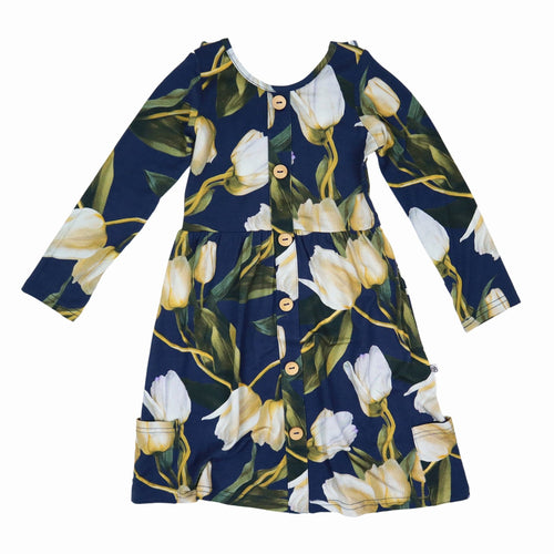 Read My Tulips Girls Dress - FINAL SALE - Image 2 - Bums & Roses
