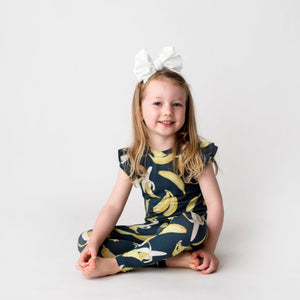 Bums & Roses - Baby & Kids Bamboo Pajamas - Head Over Peels Two-Piece Pajama Set - Cap Sleeve - Image 1