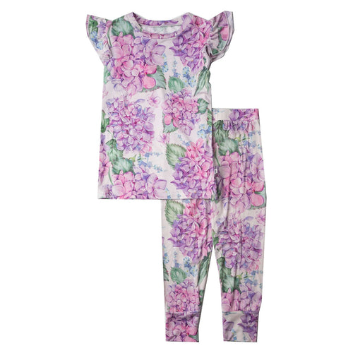 You Had Me At Hydrangea Two-Piece Pajama Set - Cap Sleeves - Image 2 - Bums & Roses