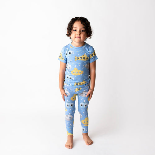 Yellow Bumarine Two-Piece Pajama Set - Image 4 - Bums & Roses