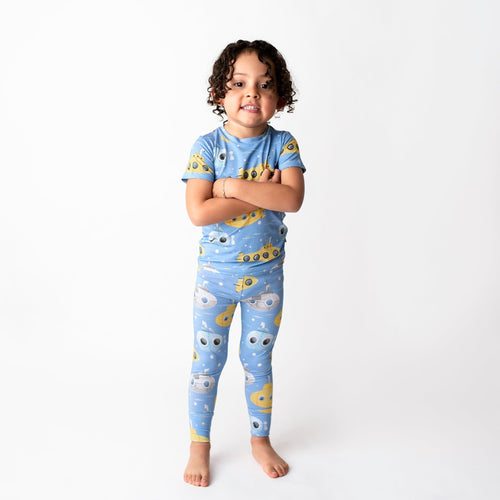Yellow Bumarine Two-Piece Pajama Set - Image 5 - Bums & Roses