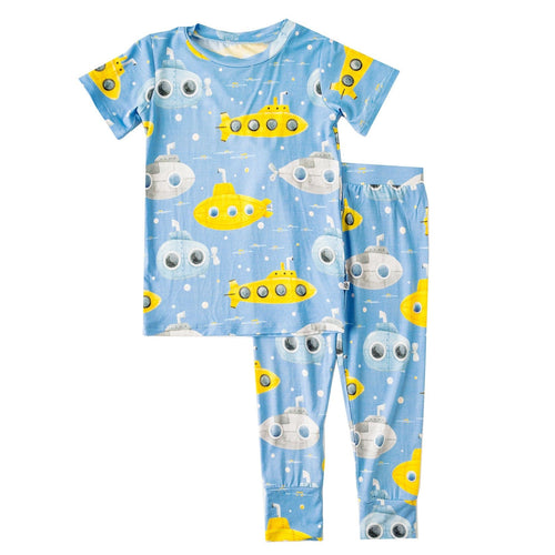 Yellow Bumarine Two-Piece Pajama Set - Image 2 - Bums & Roses